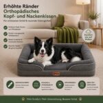 CORTES PETS Orthopädisches Hundebett 90 x 64 cm – Memory Foam & Gel für mittelgroße Hunde – Bild 8