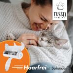 Fussel Monster Tierhaarentferner – Wiederverwendbare Fusselrolle mit Sammelkammer für Sofa & Auto – Bild 6
