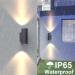 Klighten 2er Set Wandleuchte GU10 IP65 – Anthrazit Aussenleuchte mit Up-Down Design – Bild 2