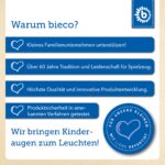 Bieco Plüsch Schaukeltier Traktor 60 cm – Holz Schaukelwippe mit Sicherheitsgurt ab 9 Monate – Bild 8