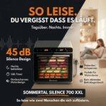 Sommertal Dörrautomat Silence 700 XXL – 8 Edelstahlgitter, 700W, digitale Temperatursteuerung – Bild 4