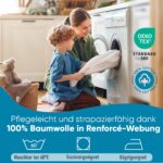 BELIKATO Kinderbettwäsche 100x135 cm Dinosaurier – 100% Baumwolle für Jungen – Bild 7