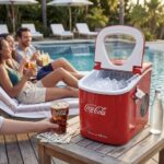 Salco Coca-Cola Eiswürfelmaschine – 12 kg/Tag Ice Maker mit 2 Grössen & LED-Display – Bild 2