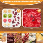 VarmBake 8er Silikon-Dörrfolie Set – Dörrmatten & Fruchtleder Matte für Dörrautomat (28×28 cm) – Bild 2