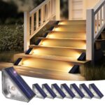 Solpex 8er Set Solar-Treppenleuchten IP65 – LED Aussenbeleuchtung für Treppen & Terrasse