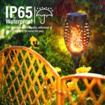 NEXVIN 8er Set Solarfackeln mit Flammeneffekt – IP65 Gartenleuchten für Aussen – Bild 2