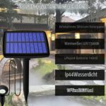 Weiongppy Solar-Gartenleuchten 5.5M mit 10 LED – IP44 Wasserdicht, Warmweiss 3000K – Bild 5