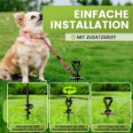 Bodenanker Hund ø 12mm – Erdanker bis 220 lbs für grosse Rassen – Bild 4