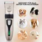Anluomania Hundeschermaschine Kabellos – Leise Tierhaarschneidemaschine mit Keramikklingen & 4 Führungskämmen – Bild 7
