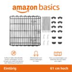 Amazon Basics Achteckiges Laufgehege 61 cm – Faltbarer Freilauf mit Tür für Kleine Hunde – Bild 2