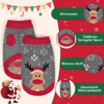 FWLWTWSS Weihnachts-Hundepullover mit Rollkragen – Warme Strickware für kleine & mittlere Hunde – Bild 4