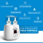 Grundig 3in1 Flaschenwärmer – Anti-Bauchweh-Automatik mit integriertem Sterilisator – Bild 2