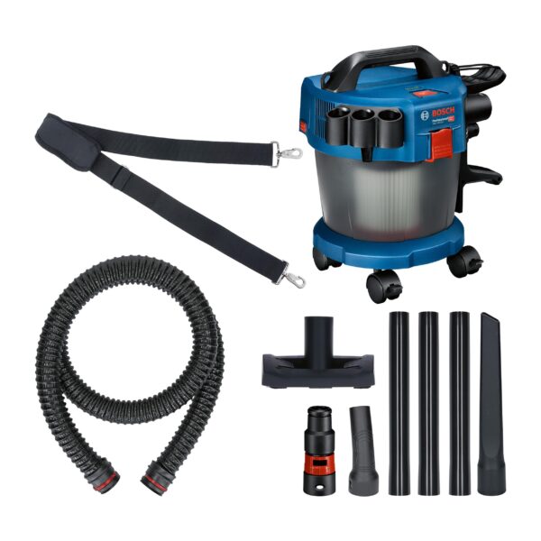 Bosch GAS 18V-10 L Industriestaubsauger – Akku-Nass-Trockensauger mit umfassendem Zubehör