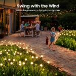 GEARLITE Firefly Solarleuchten 4er Set mit 32 LED – Tanzende Glühwürmchen für Garten & Terrasse – Bild 2
