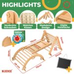 Kidiz 7in1 Klettergerüst Montessori – Modulares Holz-Spielsystem für Kinder 1-3 Jahre – Bild 2