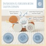 Bieco Nachziehente aus Holz – Motorik-Spielzeug mit Zahnrad für Babys ab 1 Jahr – Bild 4