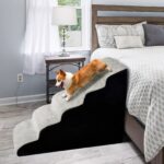 A.FATI Hundetreppe 5 Stufen – Haustiertreppen für Bett & Sofa bis 60 cm Höhe – Bild 2