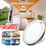camperxlite LED Deckenleuchte 12V Ø18cm – Dimmbar mit 3 Farbtemperaturen für Wohnmobile – Bild 2