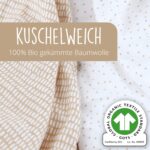 mimaDu 2er Set Spannbettlaken 90x55 cm Bio-Baumwolle – Weiches Babybett-Laken für Beistellbetten – Bild 4