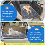 Loiion Hundematte Auto Rückbank 127×62cm – Rutschfeste Schutzmatte mit Flanell – Bild 2