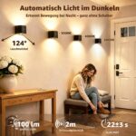 Ollny 2er-Set Akku Wandleuchte mit Bewegungsmelder – dimmbar, 3 Lichtfarben, Fernbedienung – Bild 6