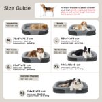 BEDSURE Orthopädisches Hundebett 89x64cm – Ergonomisches Sofa für Mittelgrosse Hunde – Bild 6