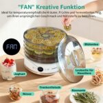 Aigostar Dörrautomat mit 5 Tabletts & 48h-Timer – Professionelles Dörrgerät 35-70°C – Bild 5