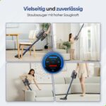 Olvy Turbo A10 Akku Staubsauger Kabellos – 35 KPa Saugkraft mit Wischfunktion – Bild 6