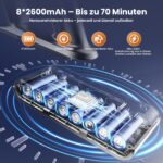 Linkifly A12 Akku Staubsauger mit Wischfunktion – 50 kPa Saugkraft, 70 Min Laufzeit – Bild 6