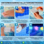 HOSPAOP Unterwasser LED Poolbeleuchtung – RGB 13 LEDs mit RF Fernbedienung & USB, 2er Set – Bild 5