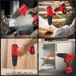 21V Akkubohrer-Set mit 2 Akkus & 29-teiligem Zubehör – 45Nm Drehmoment für Haus & Heimwerk – Bild 6
