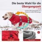 HEYWEAN Hundejacke wasserdicht mit Fleecefutter – Wärmeschutz für kleine & mittlere Hunde – Bild 4