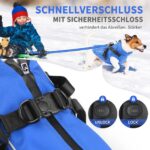 PcEoTllar Wasserdichte Hundejacke mit Geschirr – Reflektierender Wintermantel für kleine Hunde – Bild 4