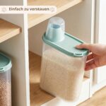 Kerhouze 2er Set Hundefutter Aufbewahrung luftdicht 2.3L – Tierfutterbehälter mit Messbecher – Bild 2