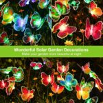 TZEKING Schmetterling Solarleuchten 2er Set mit 14 LED & Farbwechsel – IP65 Gartenleuchten – Bild 2