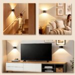 Ollny 2er-Set Akku Wandleuchte mit Bewegungsmelder – dimmbar, 3 Lichtfarben, Fernbedienung – Bild 9