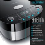 Arendo KAMI Reiskocher 4L mit 3D-Heizsystem – 8 Programme & Dampfgarer für Familien – Bild 3