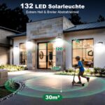 Yolsunes Solar-Aussenleuchte mit Bewegungsmelder IP65 – 5er Set Kaltweiß für Garten & Hof – Bild 8