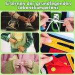 ACDAY Busy Board Montessori Spielzeug – 20 Lernaktivitäten für Kleinkinder ab 1 Jahr (Blau) – Bild 7