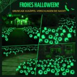 Lewondr 6er-Pack Solar-Augapfel-Lichter – Halloween Gartenbeleuchtung mit 2 Modi – Bild 7