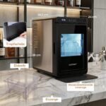 FANTASK Eiswürfelmaschine 4cm – Schnellmodus 23 Min. für Whisky & Cocktails – Bild 10