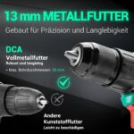DCA 20V Bürstenloser Schlagbohrschrauber 55Nm – Profi-Akku-Bohrmaschine mit 2x2.0Ah – Bild 5