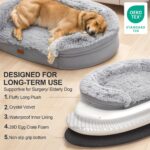 Gimars Orthopädisches Hundebett XL mit 28D Eierkarton-Schaum – Stützendes Hundesofa für grosse Hunde – Bild 5