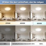 L5L3D LED Deckenleuchte Ø42cm mit Fernbedienung – Dimmbar & 3 Farbtemperaturen – Bild 3