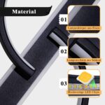 LUOLONG 40cm LED Deckenleuchte Dimmbar mit Fernbedienung – Modern Schwarz für Wohnzimmer & Schlafzimmer – Bild 5
