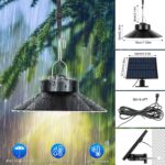 A.bigwhale Solar-Hängelampe mit Fernbedienung – 3 Lichtfarben & Timer für Außen & Innen – Bild 3