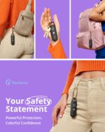 Vantamo Taschenalarm 130dB mit Taschenlampe – Selbstverteidigung für Frauen unterwegs – Bild 2
