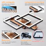 SEATAIN LED Deckenleuchte 47cm Holz mit Fernbedienung – Dimmbar 3000-6000K für Wohn- & Schlafzimmer – Bild 5