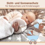 ZOLLNER 10er Set Musselin Spucktücher 70x70 cm – Baumwolle, hautfreundlich & saugstark – Bild 6