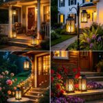 Cozymeow Solar Laternen 22cm – Flackerndes Flammen-Licht für Garten & Terrasse (2er Set) – Bild 8